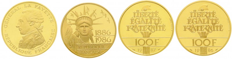 Ausländische Goldmünzen und -medaillen, Frankreich, Fünfte Republik, seit 1958
2...
