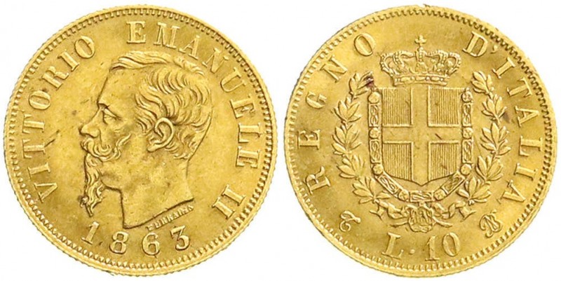 Ausländische Goldmünzen und -medaillen, Italien- Königreich, Vittorio Emanuele I...