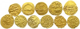 Ausländische Goldmünzen und -medaillen, Italien-Sizilien, Lots
11 X Tari des 12. Jh. Zusammen 11,54 g. meist sehr schön