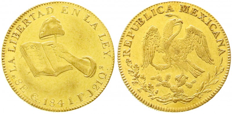 Ausländische Goldmünzen und -medaillen, Mexiko, Republik, seit 1824
8 Escudos 18...