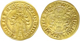 Ausländische Goldmünzen und -medaillen, Niederlande-Gelderland, Herzogtum, Arnold von Egmond, 1423-1472
Goldgulden o.J. 3,04 g. gutes sehr schön