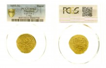 Altdeutsche Goldmünzen und -medaillen, Frankfurt, Stadt
Dukat 1655. Mit interessantem, beids. etwas versetztem Doppelschlag. 3,44 g. Im PCGS-Blister m...