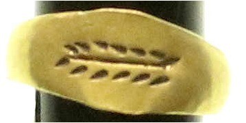 Schmuck und Accessoires aus Gold, Fingerringe
Sehr kleiner antiker Fingerring, w...
