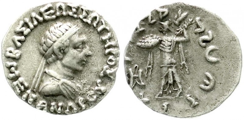 Altgriechische Münzen, Baktria, Königreich, Menander, 160/145 v.Chr.
Drachme 160...