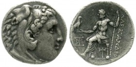 Altgriechische Münzen, Makedonia, Königreich, Alexander III., der Große, 336-323 v. Chr.
Tetradrachme, posthum 300/295 v. Chr. Milet. 16,71 g. sehr sc...