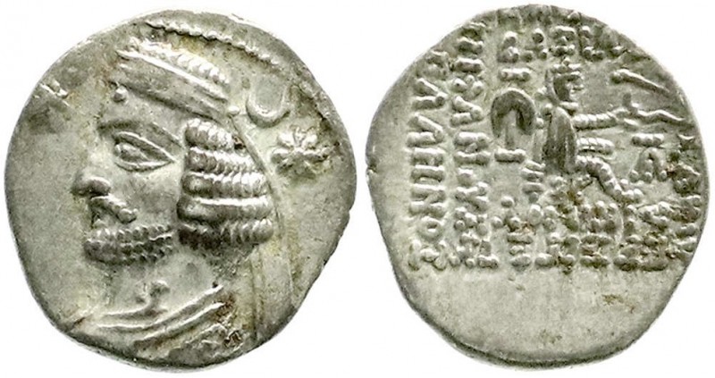 Altgriechische Münzen, Parthia, Königreich der Arsakiden, Orodes II., 57/38 v.Ch...