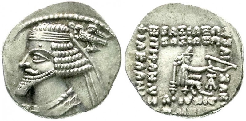 Altgriechische Münzen, Parthia, Königreich der Arsakiden, Phraates IV., 38/2 v.C...