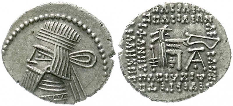 Altgriechische Münzen, Parthia, Königreich der Arsakiden, Artabanus II., 10-38
D...