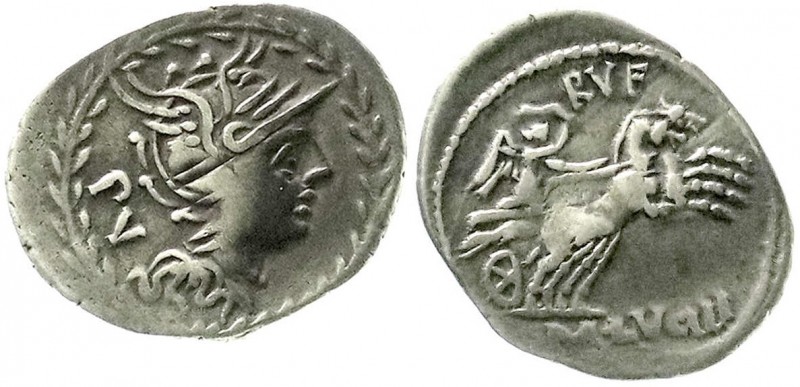 Römische Münzen, Römische Republik, M. Lucilius Rufus, 101 v. Chr.
Denar 101 v. ...