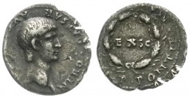 Römische Münzen, Kaiserzeit, Nero 54-68
Denar 60/61. Kopf r./PONTIF MAX TR P III PP um Kranz und EX SC. Stempelstellung 5 Uhr. 2,82 g. fast sehr schön...