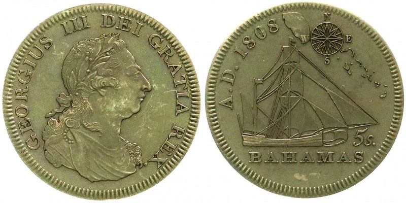 Ausländische Münzen und Medaillen, Bahamas, Britisch
Fantasy-Crown (5 Shillings)...
