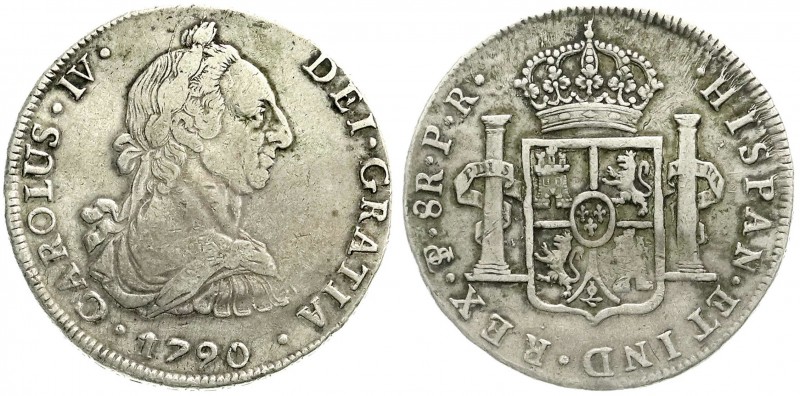 Ausländische Münzen und Medaillen, Bolivien, Carlos IV., 1788-1808
8 Reales 1790...