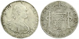 Ausländische Münzen und Medaillen, Bolivien, Carlos IV., 1788-1808
8 Reales 1792 PR, Potosi. sehr schön, Kratzer