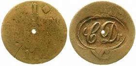 Ausländische Münzen und Medaillen, Dänemark, Christian VII., 1766-1808
Kupfer Skilling 1771. Mit ovalem Gegenstempel "C. Dr." Münze schön, Gegenstempe...