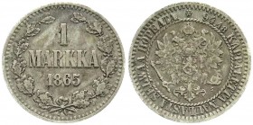 Ausländische Münzen und Medaillen, Finnland, Alexander II. von Rußland, 1855-1881
Markka 1865 S. sehr schön