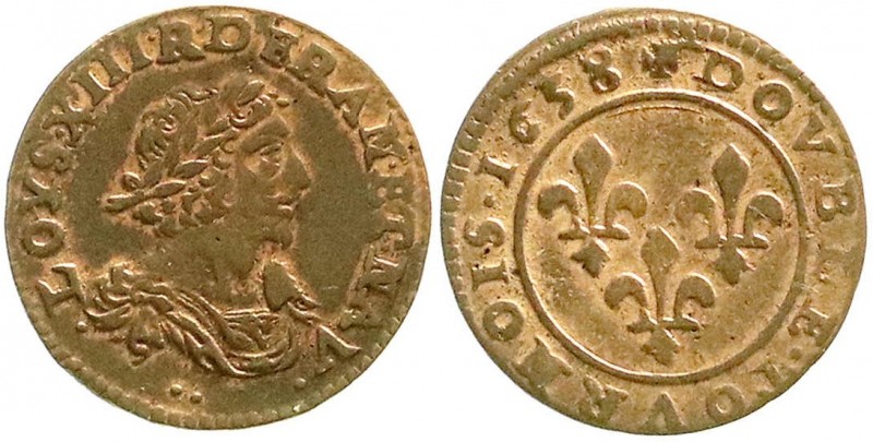 Ausländische Münzen und Medaillen, Frankreich, Ludwig XIII., 1610-1643
Kupfer Do...