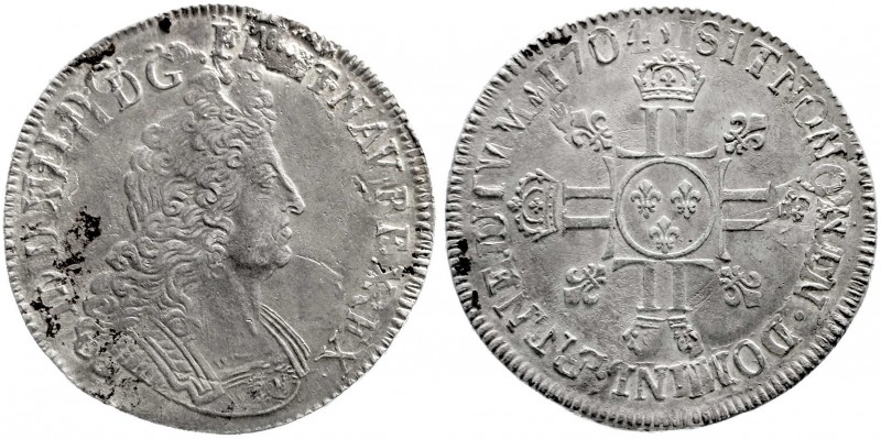 Ausländische Münzen und Medaillen, Frankreich, Ludwig XIV., 1643-1715
Ecu aux 8 ...