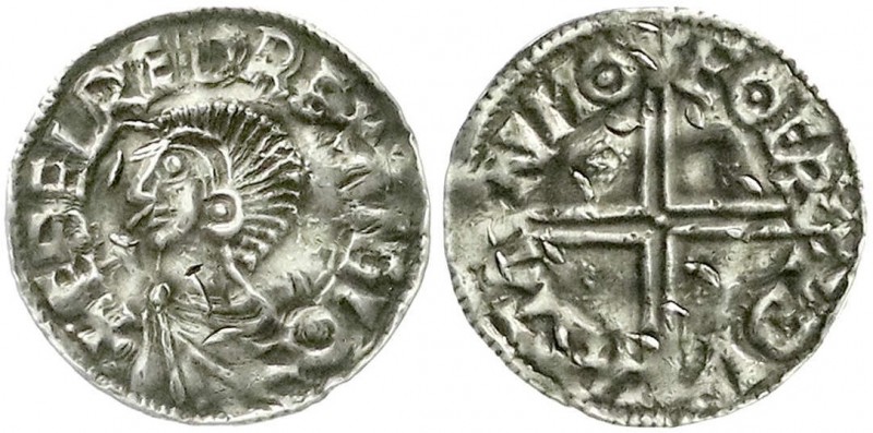 Ausländische Münzen und Medaillen, Großbritannien, Aethelred II., 978-1016
Penny...