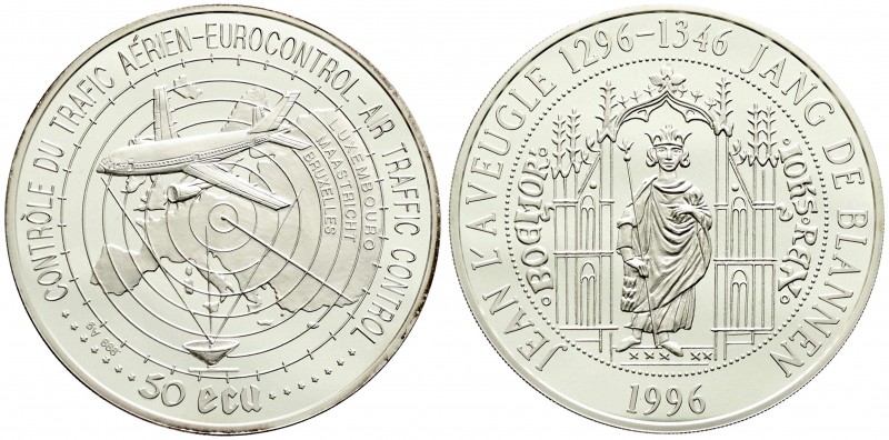 Ausländische Münzen und Medaillen, Luxemburg, Jean, 1964-
50 ECU Silber Eurocont...