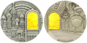 Ausländische Münzen und Medaillen, Palau, Republik, seit 1947
10 Dollars Silbermünze (2 Unzen) 2012. Mineral Art, "Moskau Kreml" mit einem echten eing...