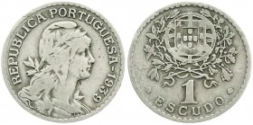 Ausländische Münzen und Medaillen, Portugal, Zweite Republik, seit 1926
1 Escudo 1939. schön/sehr schön, seltenes Jahr