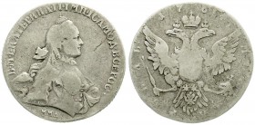 Ausländische Münzen und Medaillen, Russland, Katharina II., 1762-1796
Rubel 1764 Moskau, Roter Münzhof. schön