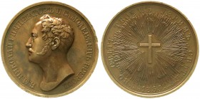 Ausländische Münzen und Medaillen, Russland, Nikolaus I., 1825-1855
Bronzemedaille 1835 von H. Gube / P. Utkin. Grundsteinlegung für die St. Vladimir-...