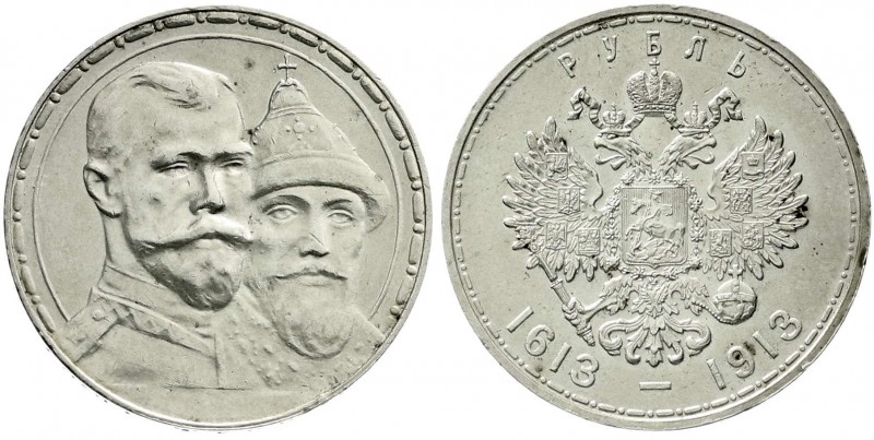 Ausländische Münzen und Medaillen, Russland, Nikolaus II., 1894-1917
Romanov-Rub...