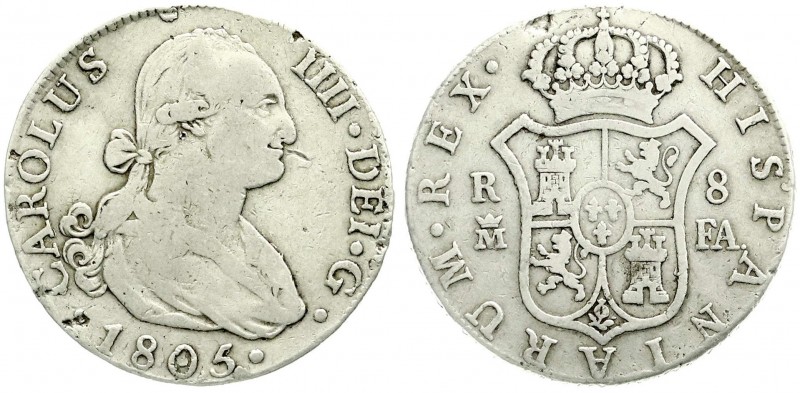 Ausländische Münzen und Medaillen, Spanien, Carlos IV., 1788-1808
8 Reales 1805 ...