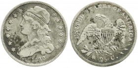 Ausländische Münzen und Medaillen, Vereinigte Staaten von Amerika, Unabhängigkeit, seit 1776
1/4 Dollar 1832. fast sehr schön