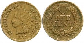 Ausländische Münzen und Medaillen, Vereinigte Staaten von Amerika, Unabhängigkeit, seit 1776
Cent 1868. gutes sehr schön