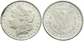 Ausländische Münzen und Medaillen, Vereinigte Staaten von Amerika, Unabhängigkeit, seit 1776
Morgandollar 1878, Philadelphia. 8 Schwanzfedern. fast St...