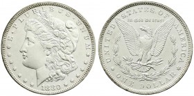 Ausländische Münzen und Medaillen, Vereinigte Staaten von Amerika, Unabhängigkeit, seit 1776
Morgandollar 1880, Philadelphia. vorzüglich/Stempelglanz...