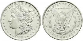 Ausländische Münzen und Medaillen, Vereinigte Staaten von Amerika, Unabhängigkeit, seit 1776
Morgandollar 1880 O, New Orleans. vorzüglich/Stempelglanz...