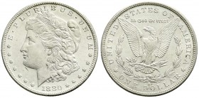 Ausländische Münzen und Medaillen, Vereinigte Staaten von Amerika, Unabhängigkeit, seit 1776
Morgandollar 1880 S, San Francisco. vorzüglich/Stempelgla...