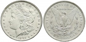 Ausländische Münzen und Medaillen, Vereinigte Staaten von Amerika, Unabhängigkeit, seit 1776
Morgandollar 1891 O, New Orleans. vorzüglich/Stempelglanz...