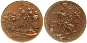 Ausländische Münzen und Medaillen, Vereinigte Staaten von Amerika, Unabhängigkeit, seit 1776
Bronzemedaille 1892 von Maura, Madrid. Auf die 400-Jahrfe...