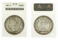 Ausländische Münzen und Medaillen, Vereinigte Staaten von Amerika, Unabhängigkeit, seit 1776
Morgandollar 1894, Philadelphia. Im ANACS-Blister mit Gra...