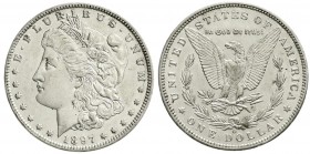 Ausländische Münzen und Medaillen, Vereinigte Staaten von Amerika, Unabhängigkeit, seit 1776
Morgandollar 1897 O, New Orleans. vorzüglich, kl. Kratzer...