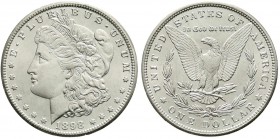 Ausländische Münzen und Medaillen, Vereinigte Staaten von Amerika, Unabhängigkeit, seit 1776
Morgandollar 1898 O, New Orleans. fast Stempelglanz