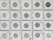 Ausländische Münzen und Medaillen, Vereinigte Staaten von Amerika, Lots
Sammlung 1/4 Dollars in 2 Alben. 249 Stück, ab 1854. Nach Jahrgängen und Mzz. ...