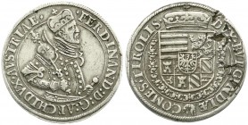 Römisch Deutsches Reich, Haus Habsburg, Erzherzog Ferdinand II., 1564-1595
Reichstaler o.J. Hall. Var. Harnisch mit 3 Reihen kl. Blümchen, Zepter zeig...
