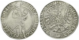 Römisch Deutsches Reich, Haus Habsburg, Ferdinand II., 1619-1637
Reichstaler 1624, Prag. Mmz in Klammern. sehr schön, leichte Henkelspur