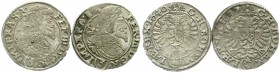 Römisch Deutsches Reich, Haus Habsburg, Ferdinand III., 1637-1657
2 Stück: 3 Kreuzer 1640 und 1647, beide Prag. beide sehr schön