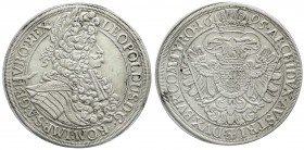 Römisch Deutsches Reich, Haus Habsburg, Leopold I., 1657-1705
Reichstaler 1695, Wien. fast vorzüglich, übl. Stempelfehler
