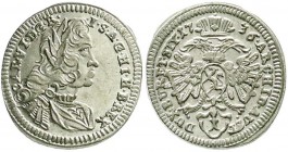 Römisch Deutsches Reich, Haus Habsburg, Karl VI., 1711-1740
Kreuzer 1736, Graz. Stempelglanz, selten in dieser Erhaltung