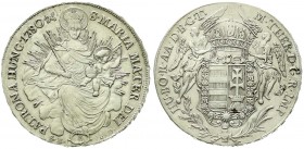 Römisch Deutsches Reich, Haus Habsburg, Maria Theresia, 1740-1780
Madonnentaler 1780 B SK-PD. Kremnitz. vorzügliches Prachtexemplar