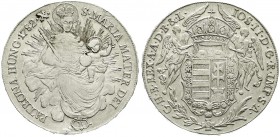 Römisch Deutsches Reich, Haus Habsburg, Josef II., 1780-1790
Madonnentaler 1782 B, Kremnitz. vorzüglich, Randfehler