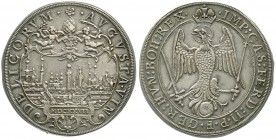 Altdeutsche Münzen und Medaillen, Augsburg-Stadt
Reichstaler 1627, mit Titel Ferdinands II. vorzügliches Prachtexemplar mit herrlicher Patina