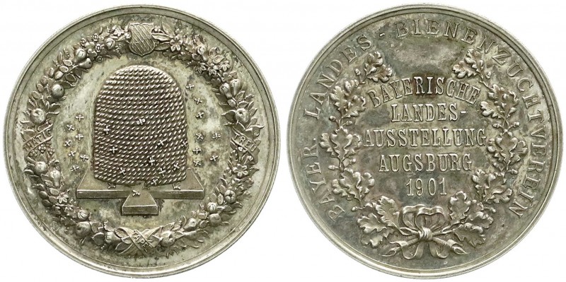 Altdeutsche Münzen und Medaillen, Augsburg-Stadt
Silbermedaille 1901. Bayer. Lan...